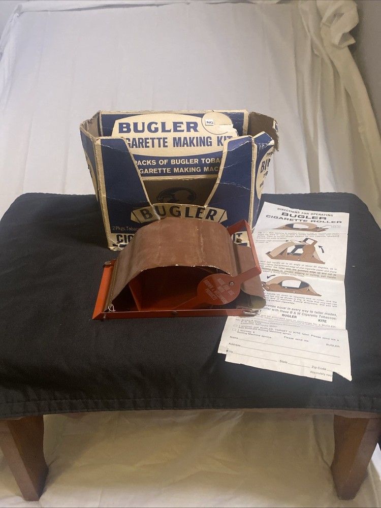 Vintage Bugler Thrift Kit Cigarette Rolling Machine in Original Box