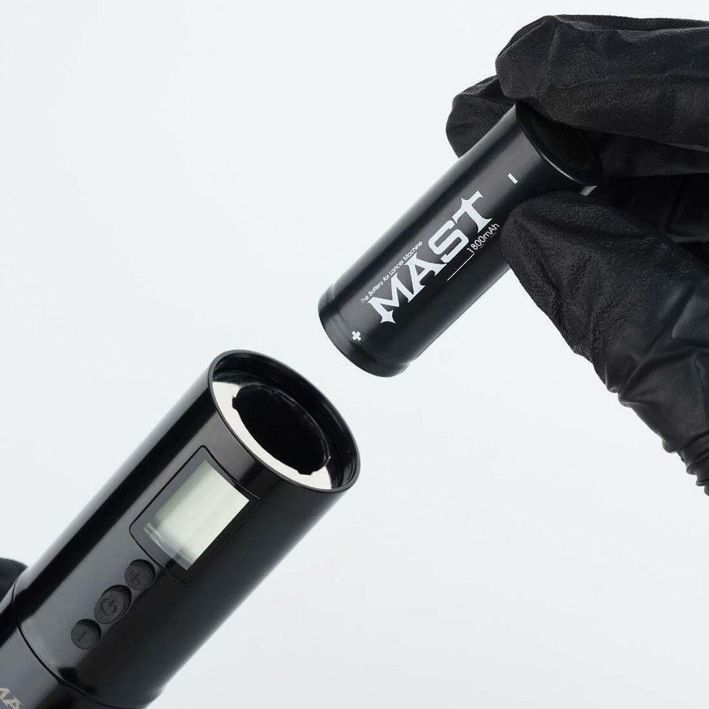 Mast Lancer Wireless Rotary Tattoo Pen Machine with 2Pcs Replaceable Batteries