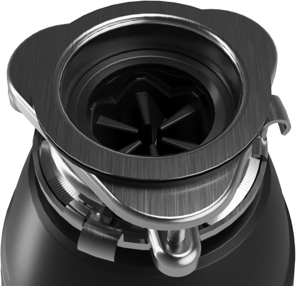 Karran 1/2 HP Garbage Disposal with Power Cord – Quiet Continuous Sink Disposal