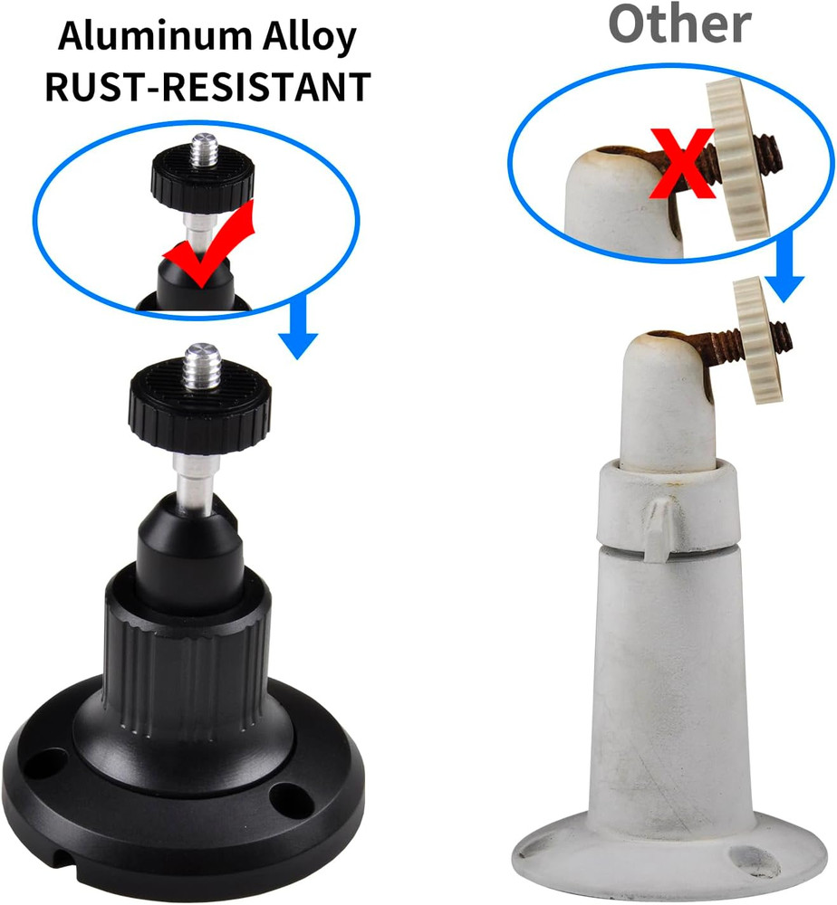 4Pack Eufy Camera Mount, Adjustable Wall Mount Compatible with Eufycam 2C/2C, 2/