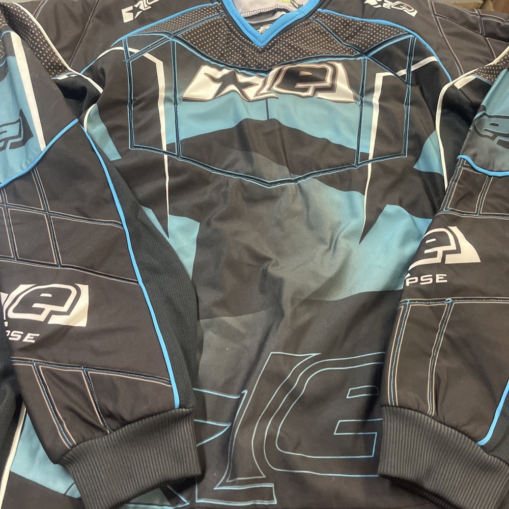Planet Eclipse Blue and Black Jersey used Small-medium