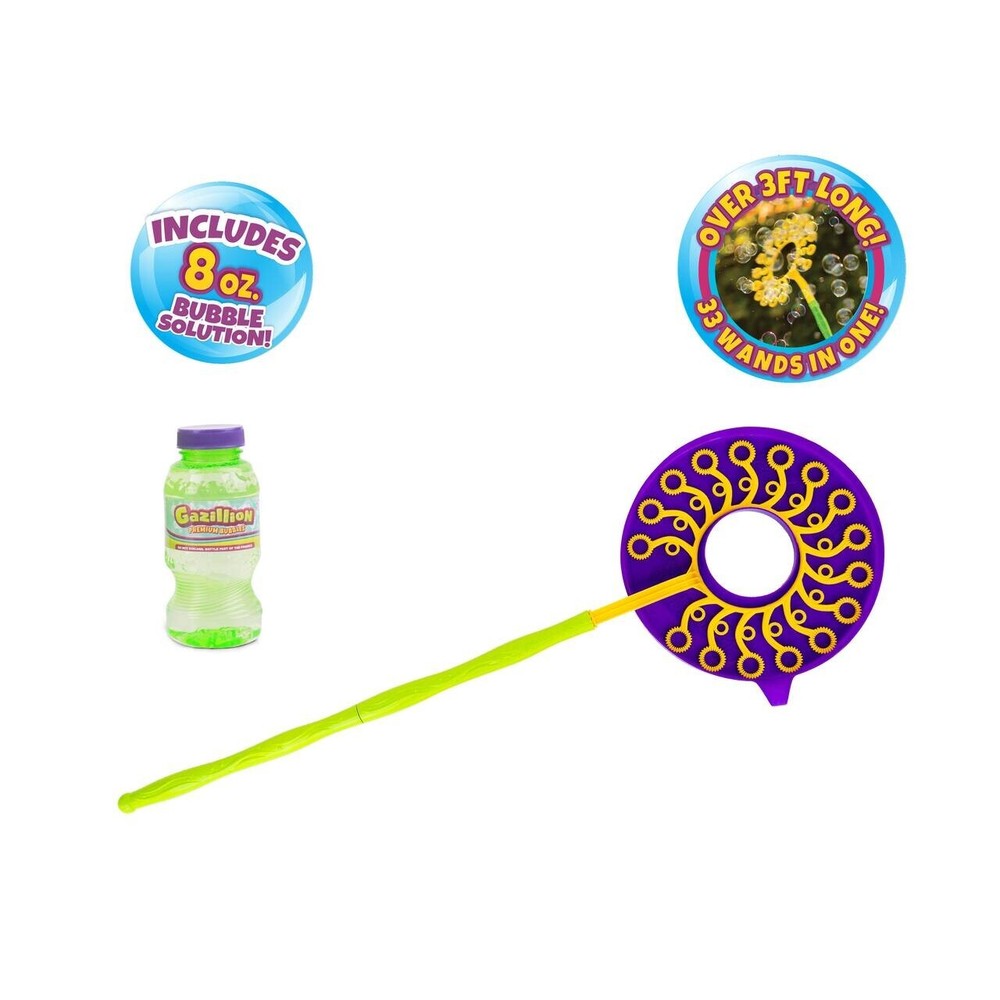 Gazillion Bubbles Mega Zillion Wand with 8 oz Bubbles Solution