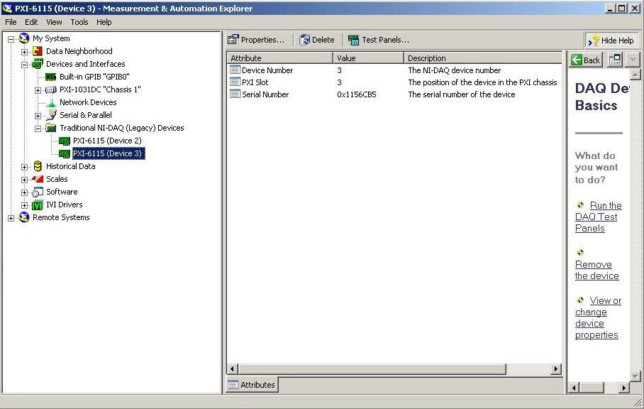 National Instruments PXI-6115 simultaneous sampling multifunction I/O module