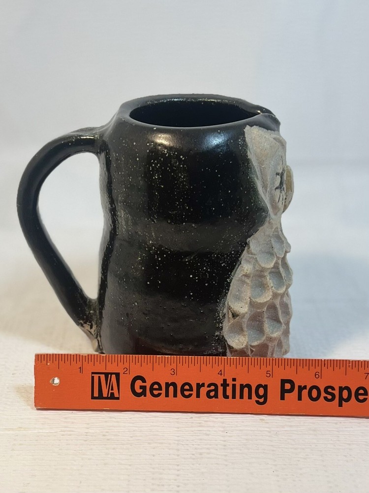 Adorable Handmade Pottery Owl Water Pitcher