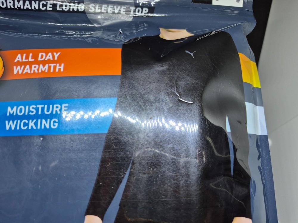 Puma Mens Base Layer Performance LS Warmth All Day Crew Top SZ Medium 38-40