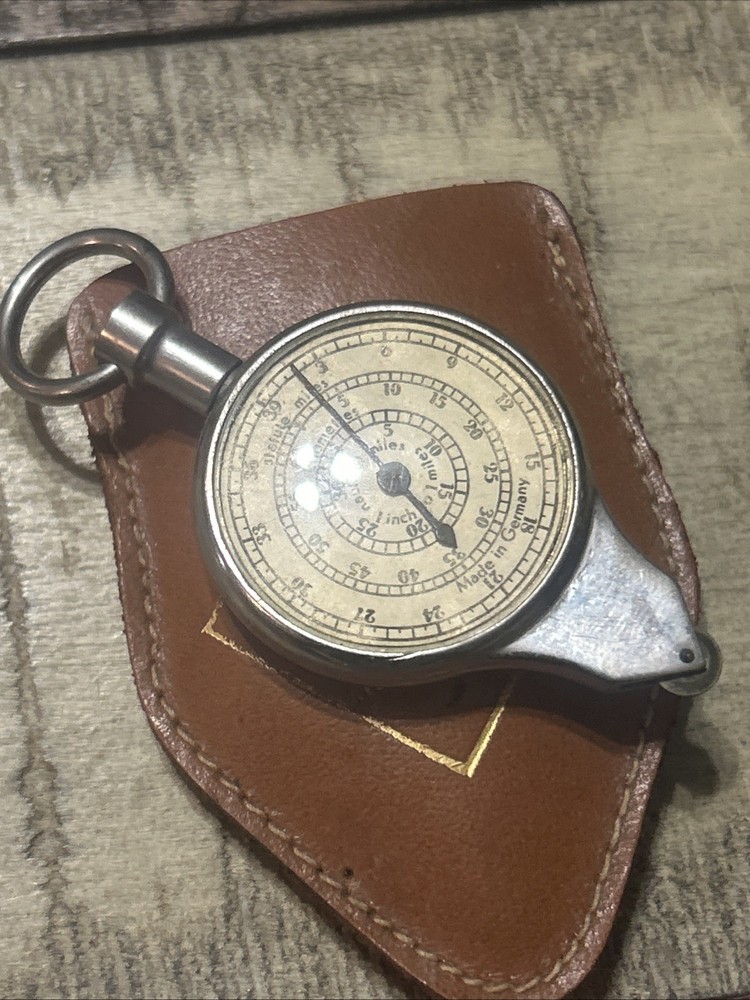 Vintage Hoffritz 2 Sided German Opisometer Map Measure Tool FREE SHIPPING
