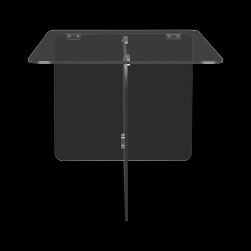 Acrylic Side Table, End Table, Free Standing Clear Modern Bedside Table