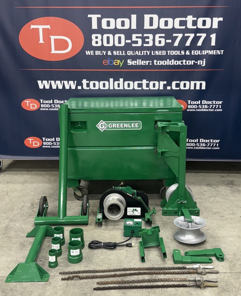 Greenlee 6001 6000 LBS Super Tugger Cable Puller Set *GREAT SHAPE* #2