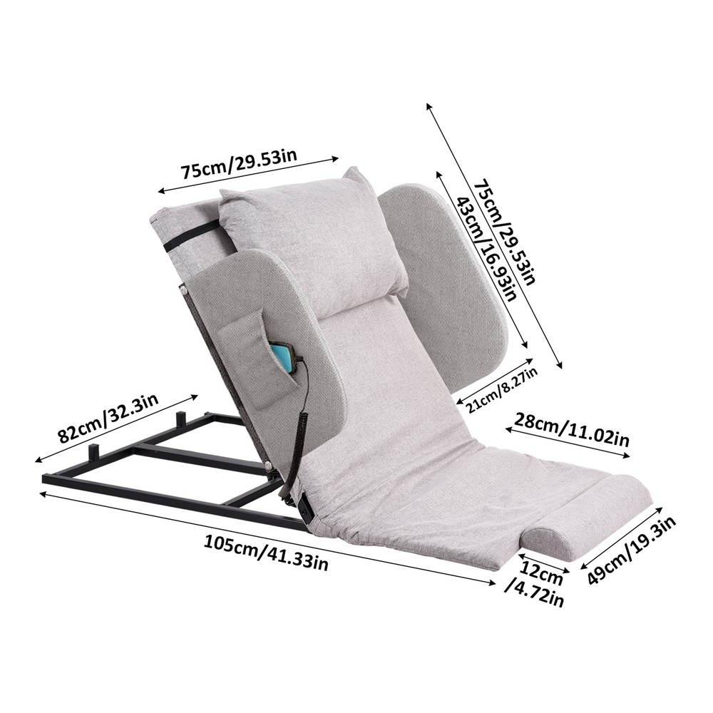 Rest With Backrest Armrest Back Lifting Bed