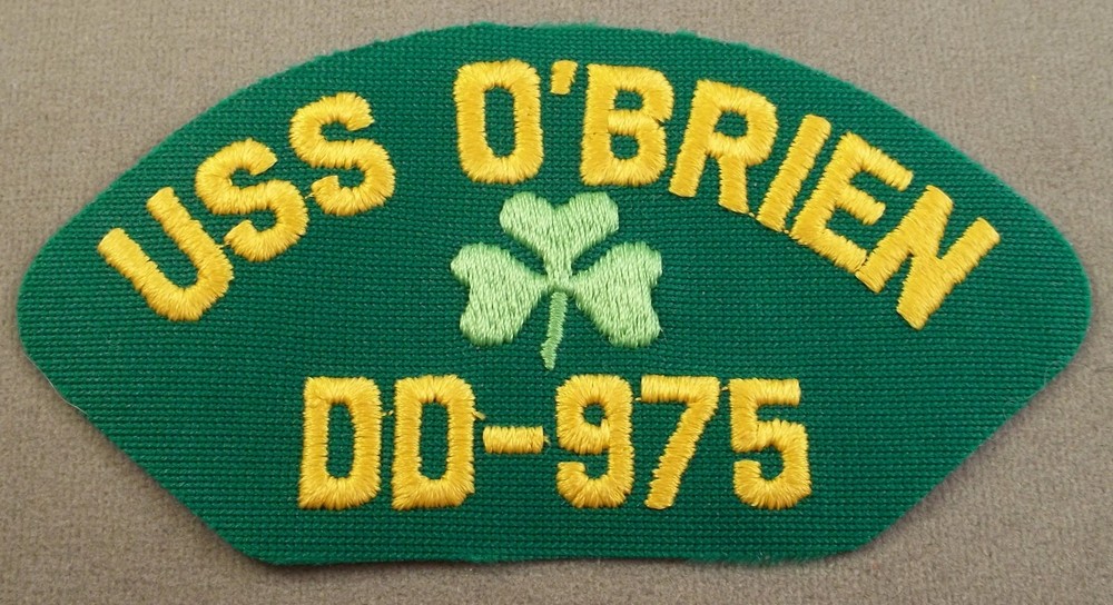 US Navy USS O'Brien  DD-975 Cap Patch