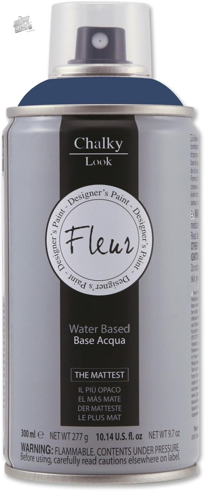 FLEUR Chalk Paint Spray, Extra Matte, Odorless Water, Multisuper