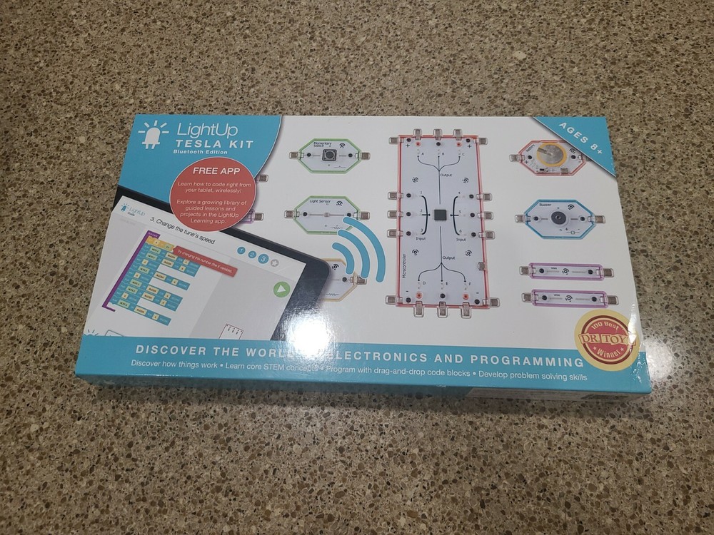 LightUp Bluetooth Tesla Kit Electronics Experience w/ Interactive iOS Mobile App