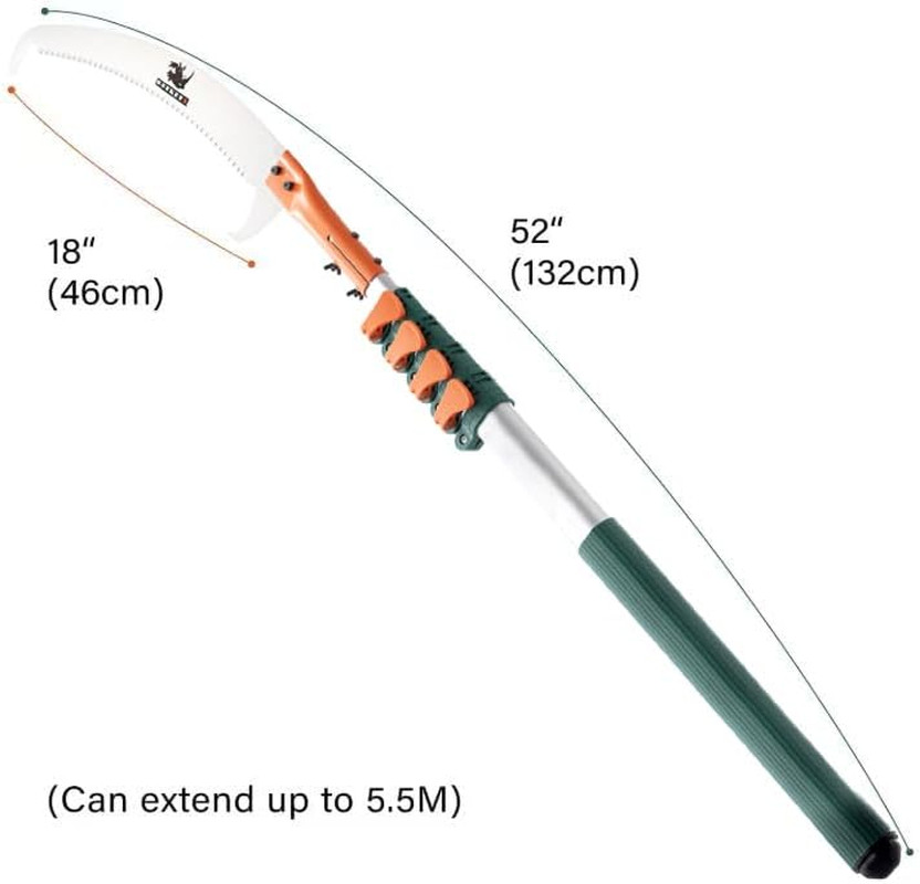 Tree Pruner Pole Saw Manual Extendable Long Tree Pruner Extendable，Pole Pruning