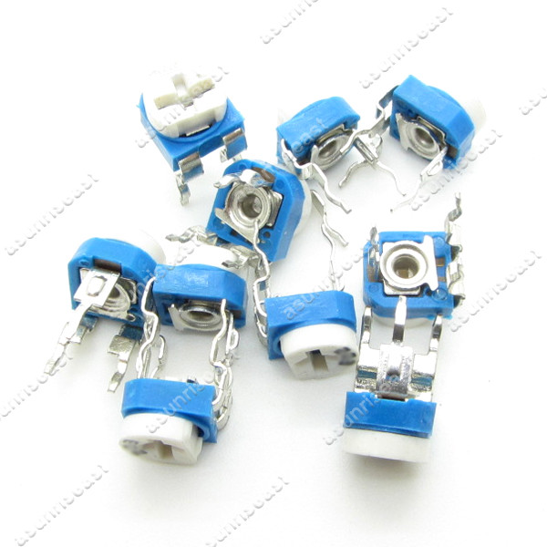 10 x Blue White 2K Ohm 202 Trimpot Trimmer Potentiometer Variable Resistor