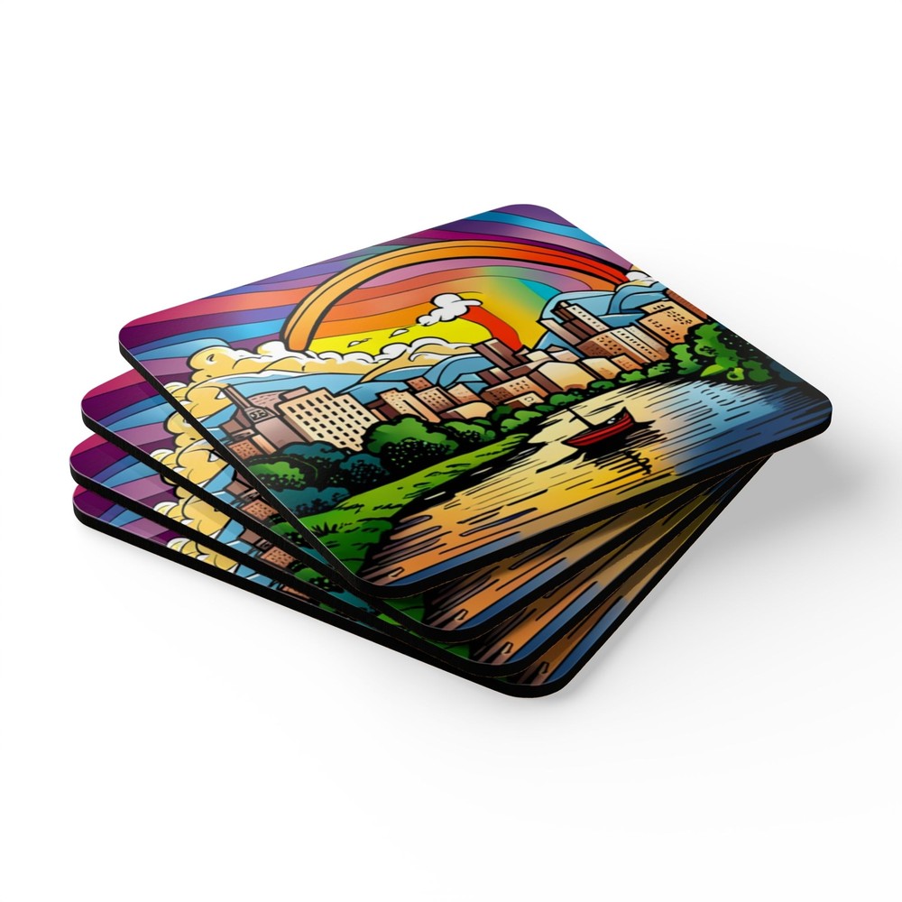 Corkwood Coaster Set