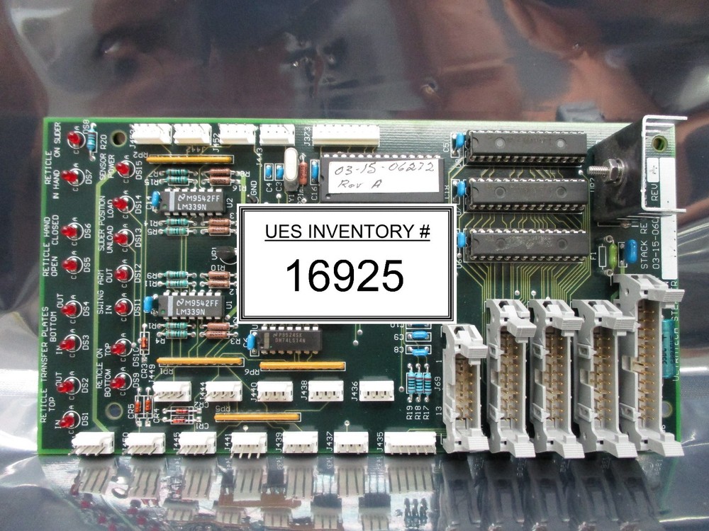 Ultratech Stepper 03-15-06034 Dual Stack Reticle Library Board PCB Used Working