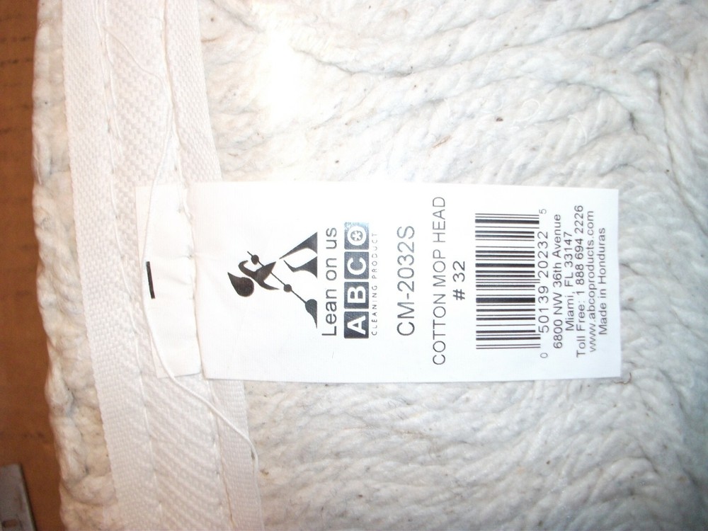 Boardwalk Cotton Mop Head #32 White CM2032S