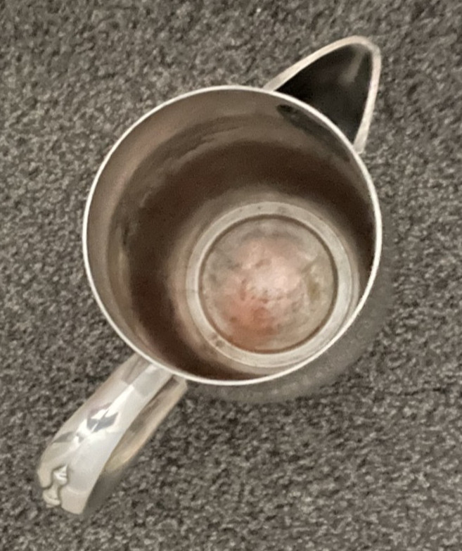 Vintage Silver Plated Pitcher and Decorative Plate Preowned
