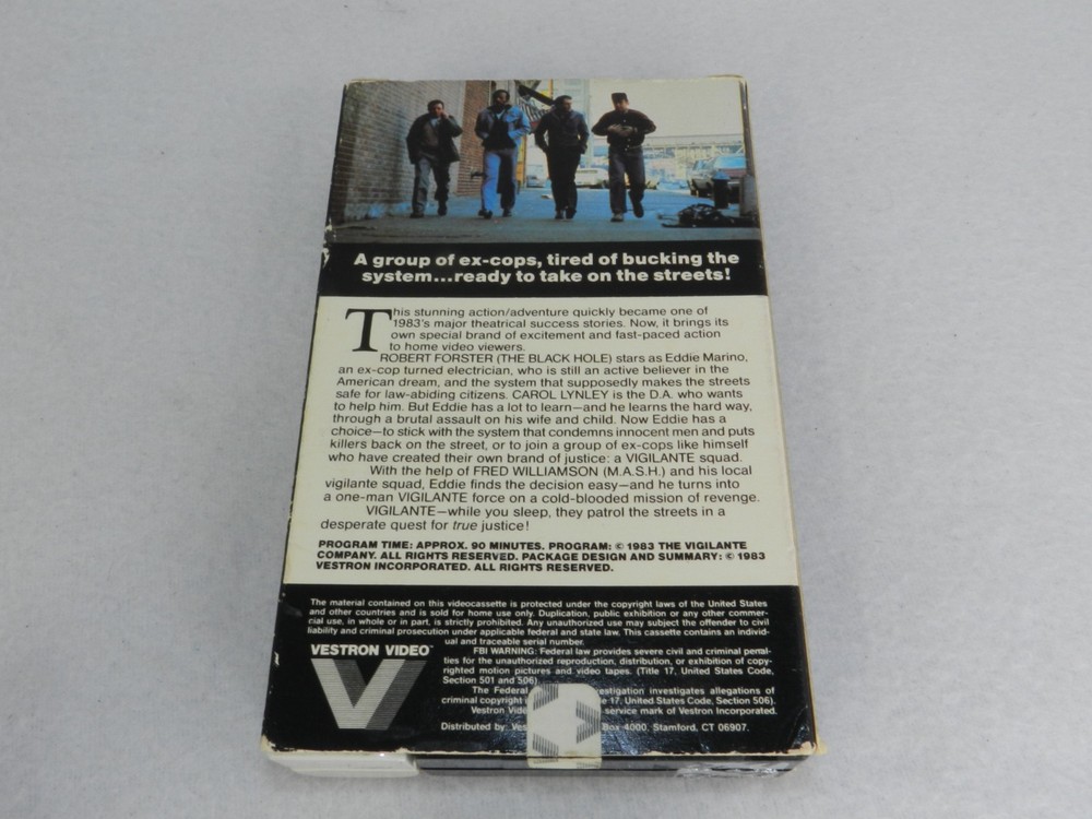 Vigilante (Beta, 1983) Vestron Video