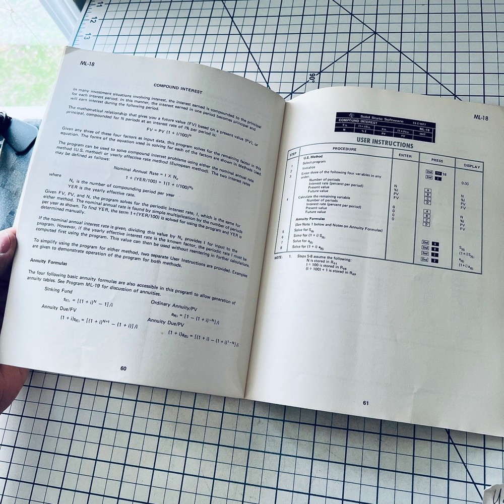 TI Programmable 58/59 Master Library Manual 1977 Vintage Calculator Software
