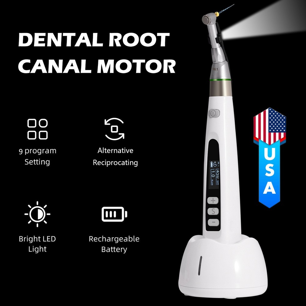 Wireless Endo Motor Handpiece LCD Display Auto Reverse Portable