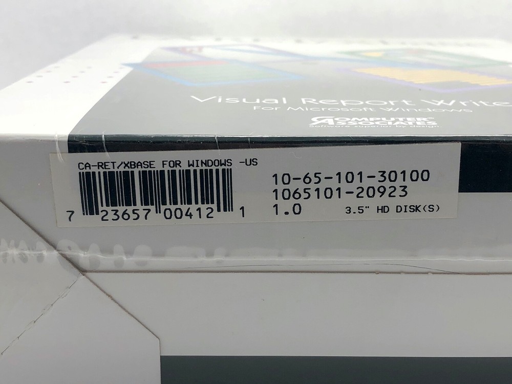 Rare NIB Computer Associates CA-RET/Xbase Visual Report Writer Microsoft Windows