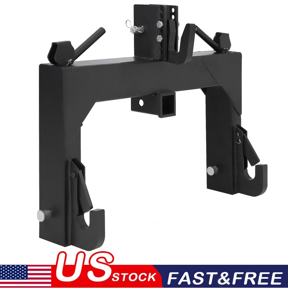 3-Point Quick Hitch Adapter for Category 1 & 2 - Attachment for Tractor Steel