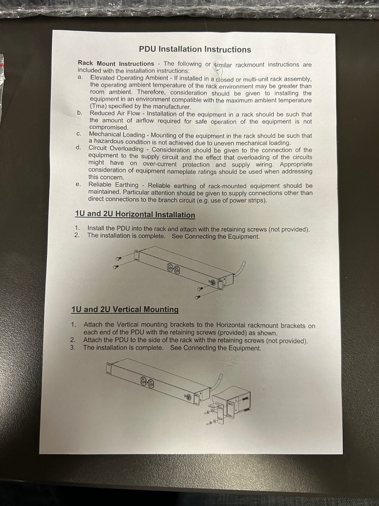 PDU Minuteman, Model #: OES1020HVL