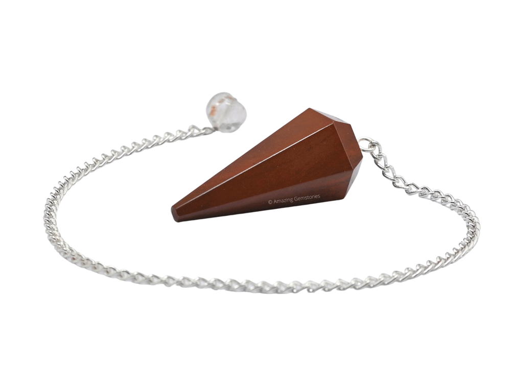 Red Jasper Dowsing Crystal Pendulum