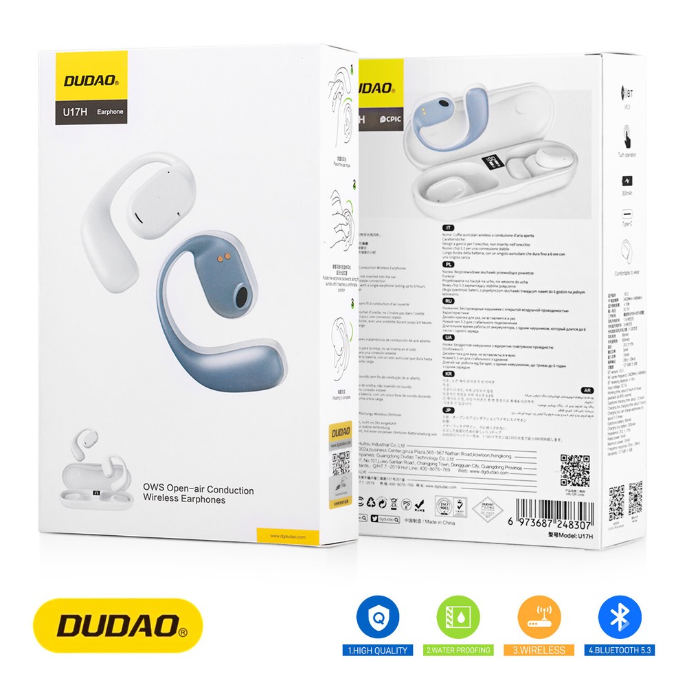 DUDAO U17H Open-Air Conduction Wireless Earphone Bluetooth With Charging Case
