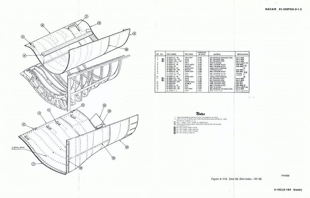 F-4 Phantom (Navy) 2000 Structural Repair-Doors & Rem Panels Flight Manual - CD