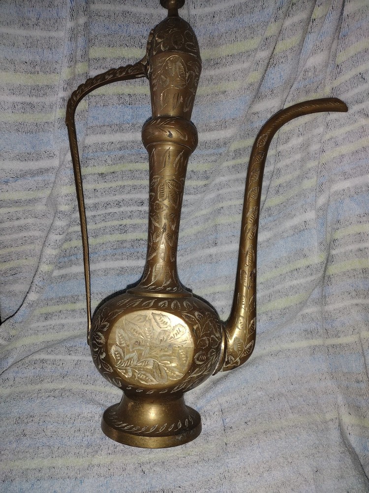 vintage brass Coffee Pot