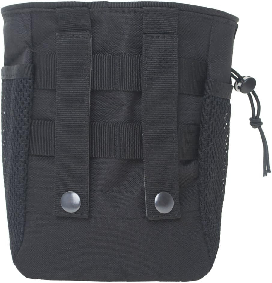 Tactical Molle Drawstring Mags Dump Pouch Shotgun Shell Holder Tool Belt Bag