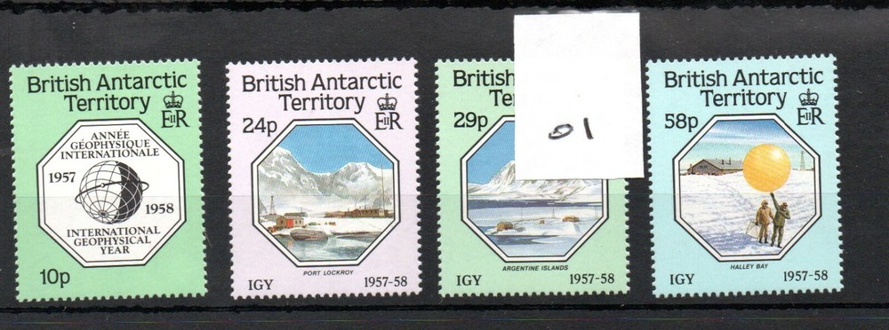 British Antarctic Terr.- Elizabeth - 1987  (01) - 30th Anniversary set - mint