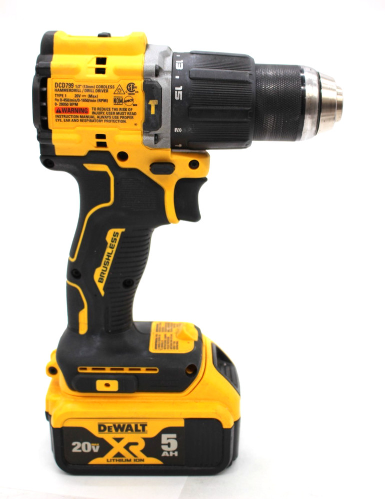 DEWALT DCD799 20V Max 1/2" Atomic 2 Speed Brushless Hammer Drill Driver