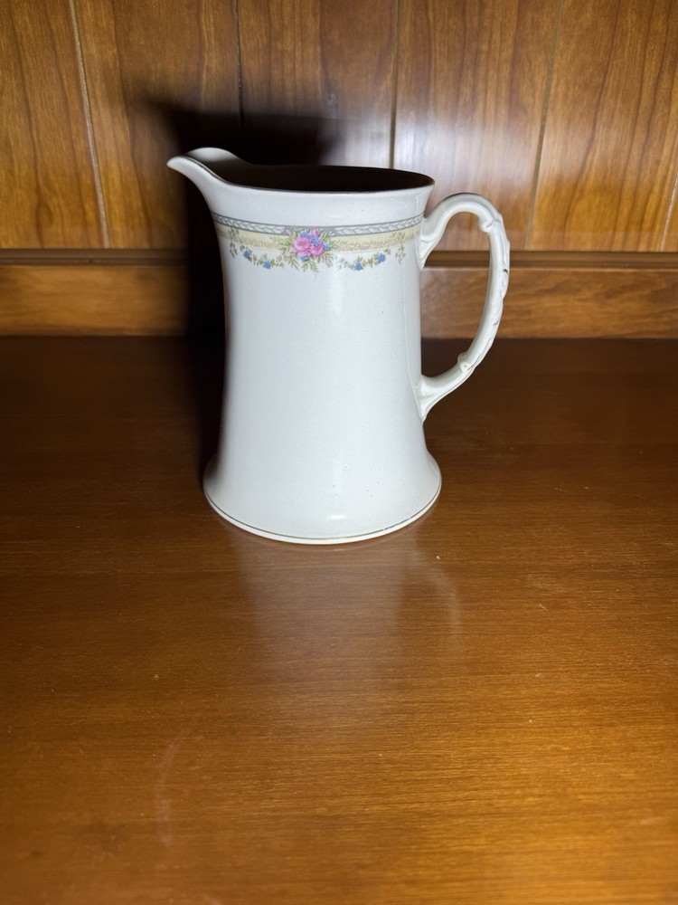 Vintage Floral China Pitcher