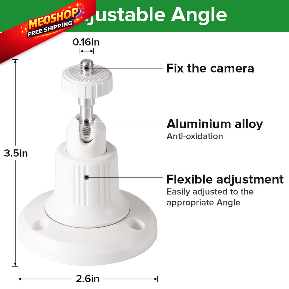 wochel 2Pack Security Camera Mount Compatible with eufy Solocam White