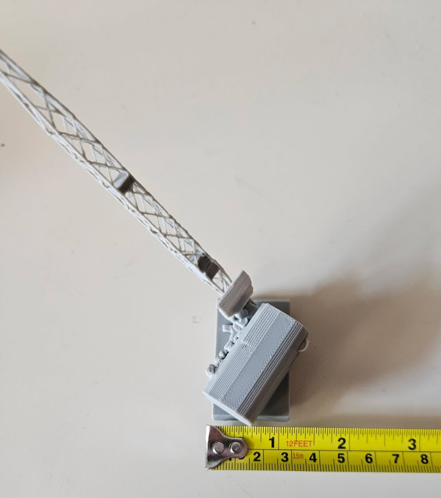 N Scale 1:160 Crawler Crane for Model Train Environment