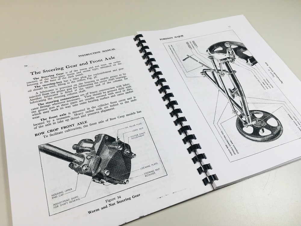 Fordson Major Tractor Operators Owners Instructions Manual Maintenance