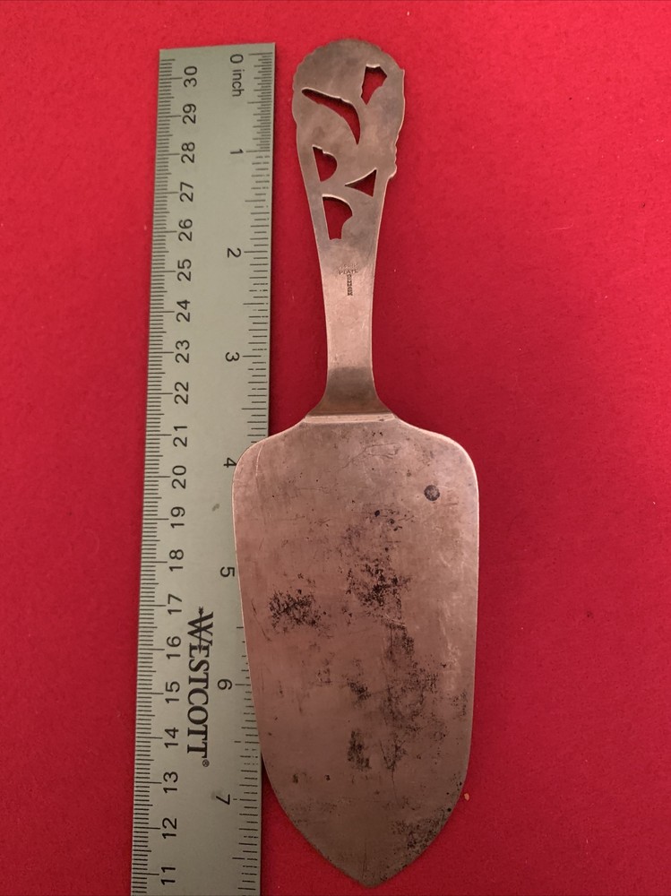 Danish Silver Plate Denmark Axel Prip Floral Handle Pie Server