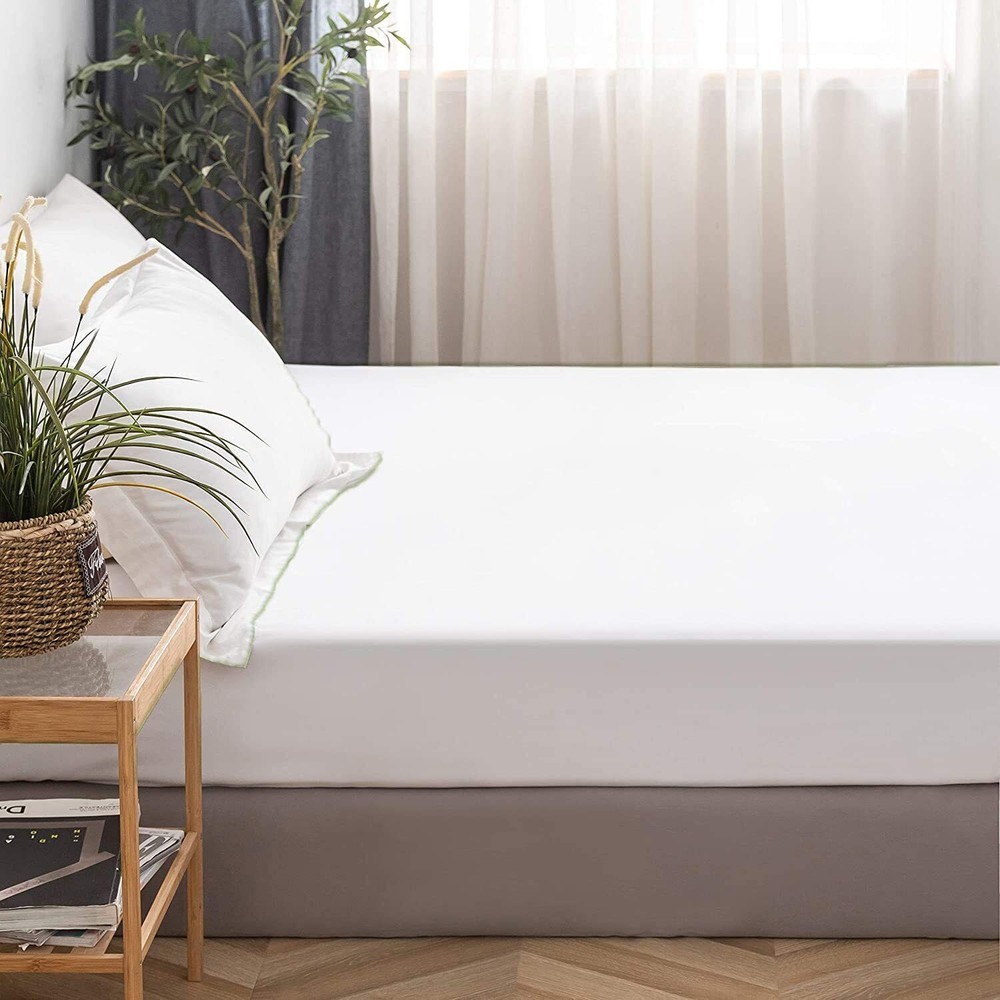 Comfortable$SoftTouch 4pcSheetSet White Colour EgyptianCotton AllSize 1000TC