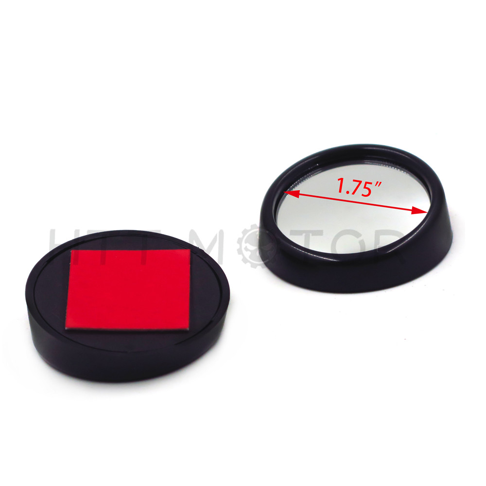 2 Pcs Universal 2" Wide Angle Convex View Adjustable Blind Spot Mirror for Car