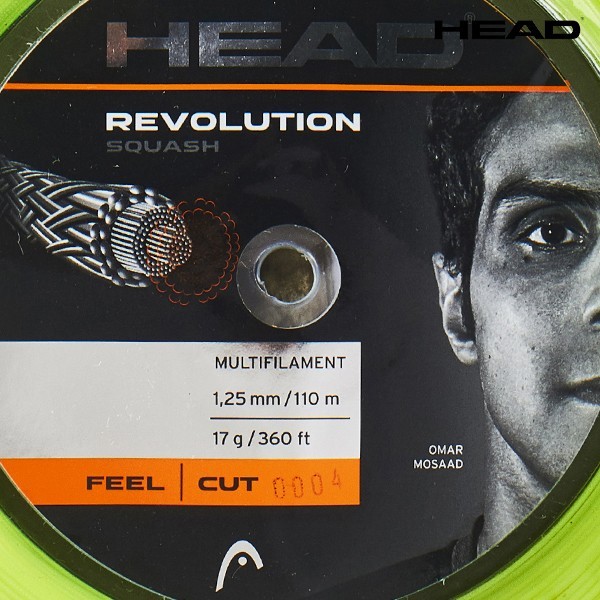 HEAD Revolution 1.25mm 17G 110m 360ft Squash String Racket Racquet String NWT