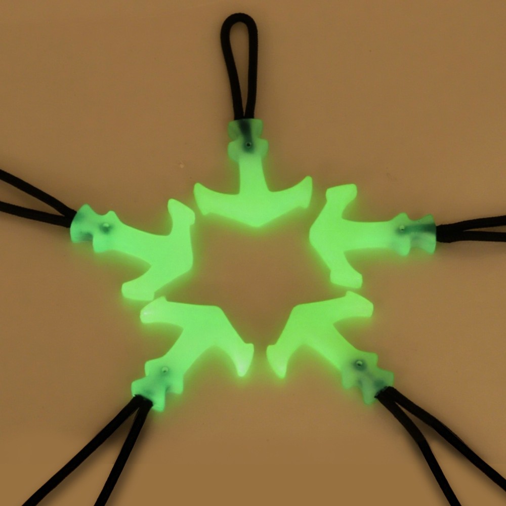 10pcs Luminous Zipper Pulls, Anti-Lost Zipper Puller Head, White