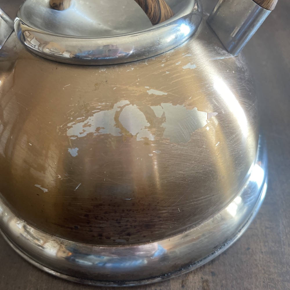 Balduzzi Italian Style Induction Tea Kettle Soft Touch Handle Stainless Steel