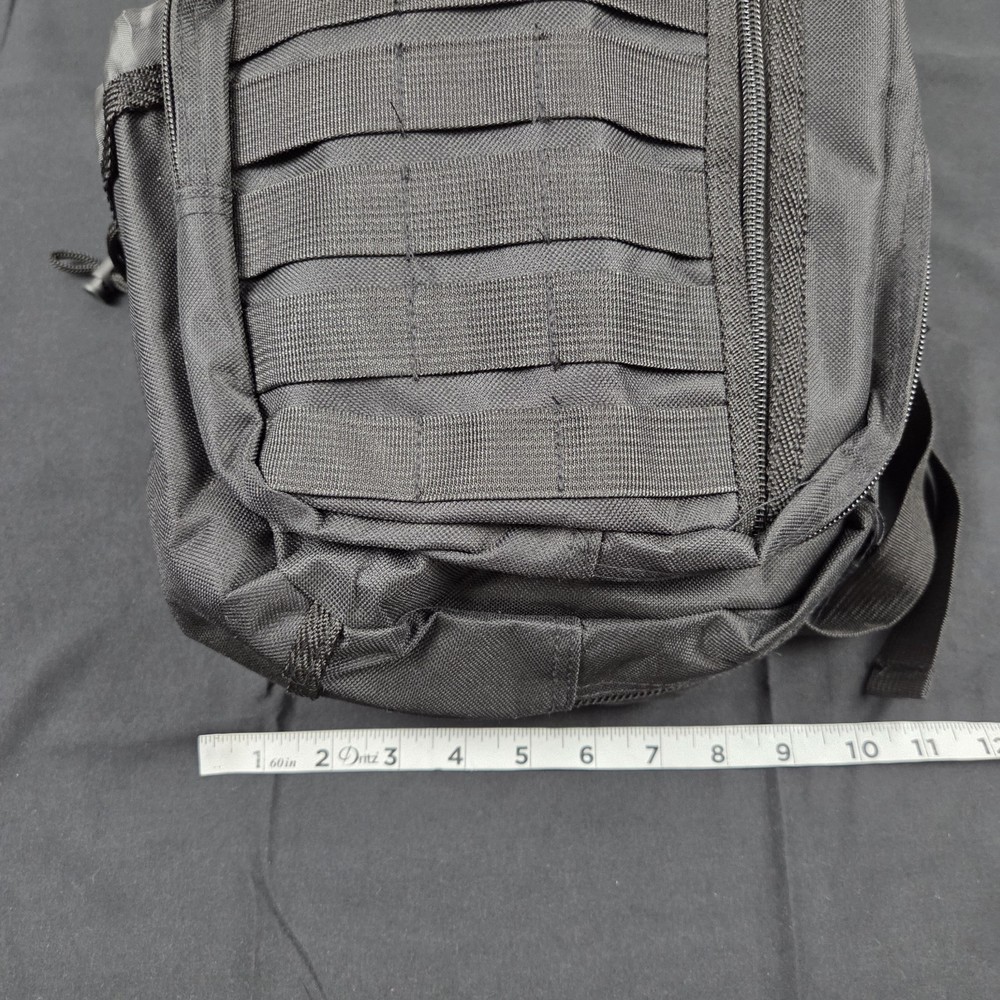 NRA Mini Tactical Backpack Black 16" Tall Multi Pocket Shoulder Strap