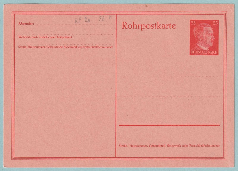 GERMANY - UNUSED POSTAL CARD - NO WRITING ON BACK - CV794