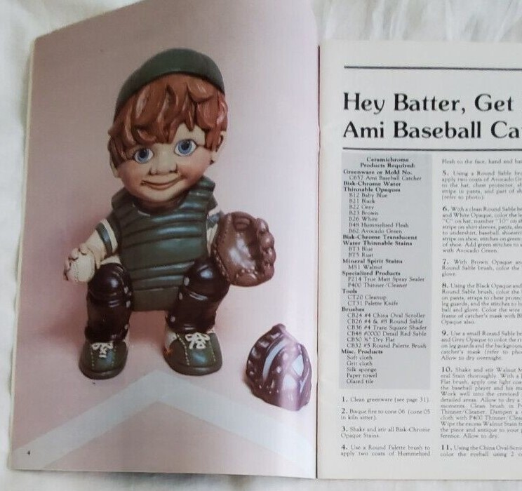 The Ceramic Painter Magazine 10 Spring Decorating Projects Easter Bunnies ©1981