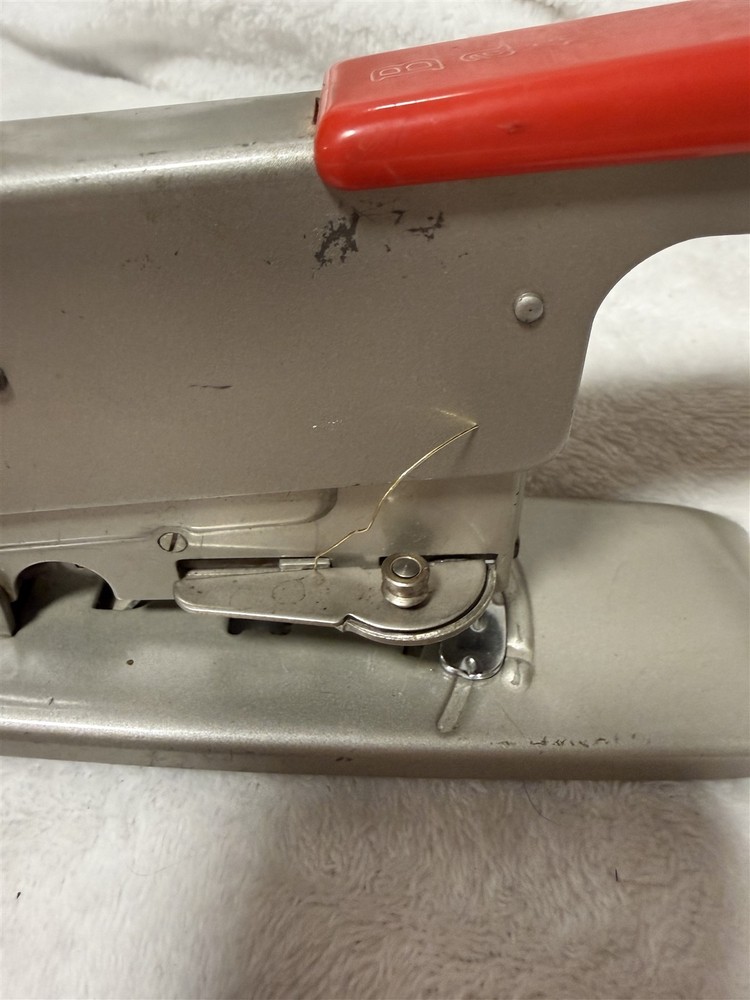 BATES STAPLER MODEL C WIRE FED MADE IN USA WITH PARTIAL ROLL WIRE