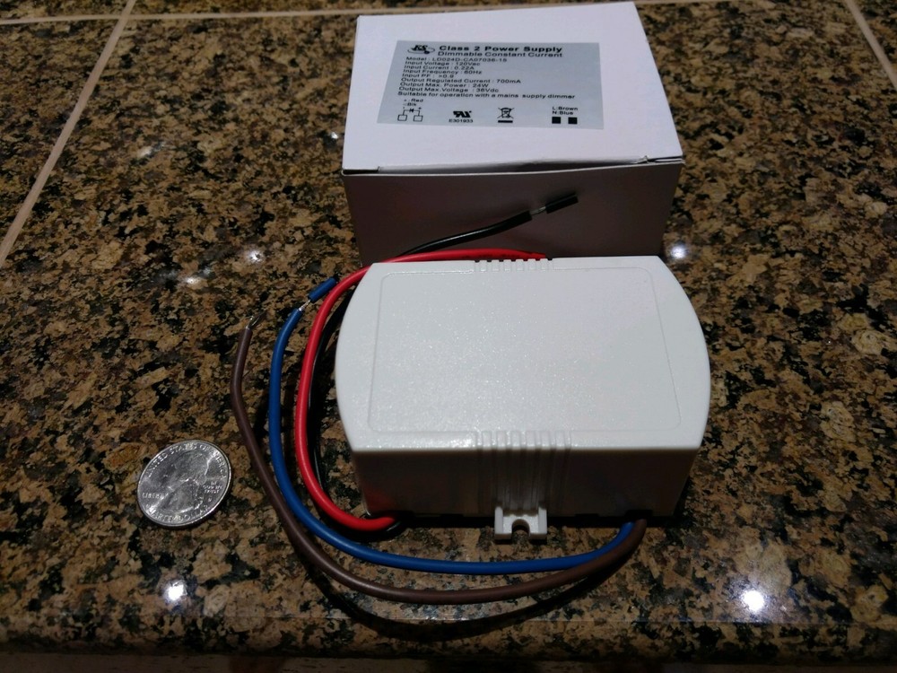 ES DIMMABLE Constant Current LED Electronic Power Supply Driver 700mA 16-36V,24W